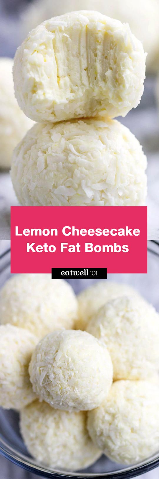 Lemon Cheesecake Keto Fat Bombs - These low-carb, keto fat-bombs are an easy, no-bake frozen treat you can make with simple ingredients. #eatwell101 #recipe #Lemon #Cheesecake #Keto #FatBombs #Lowcarb