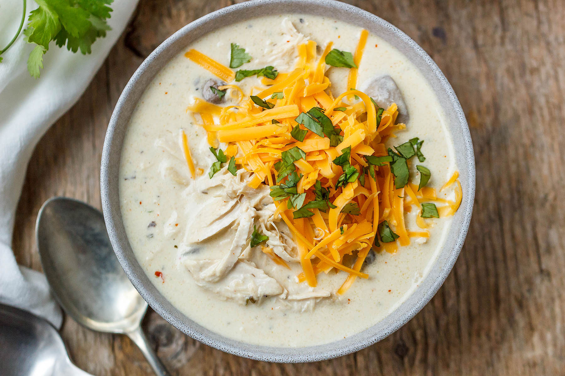 Slow Cooker Turkey Cream Cheese Soup