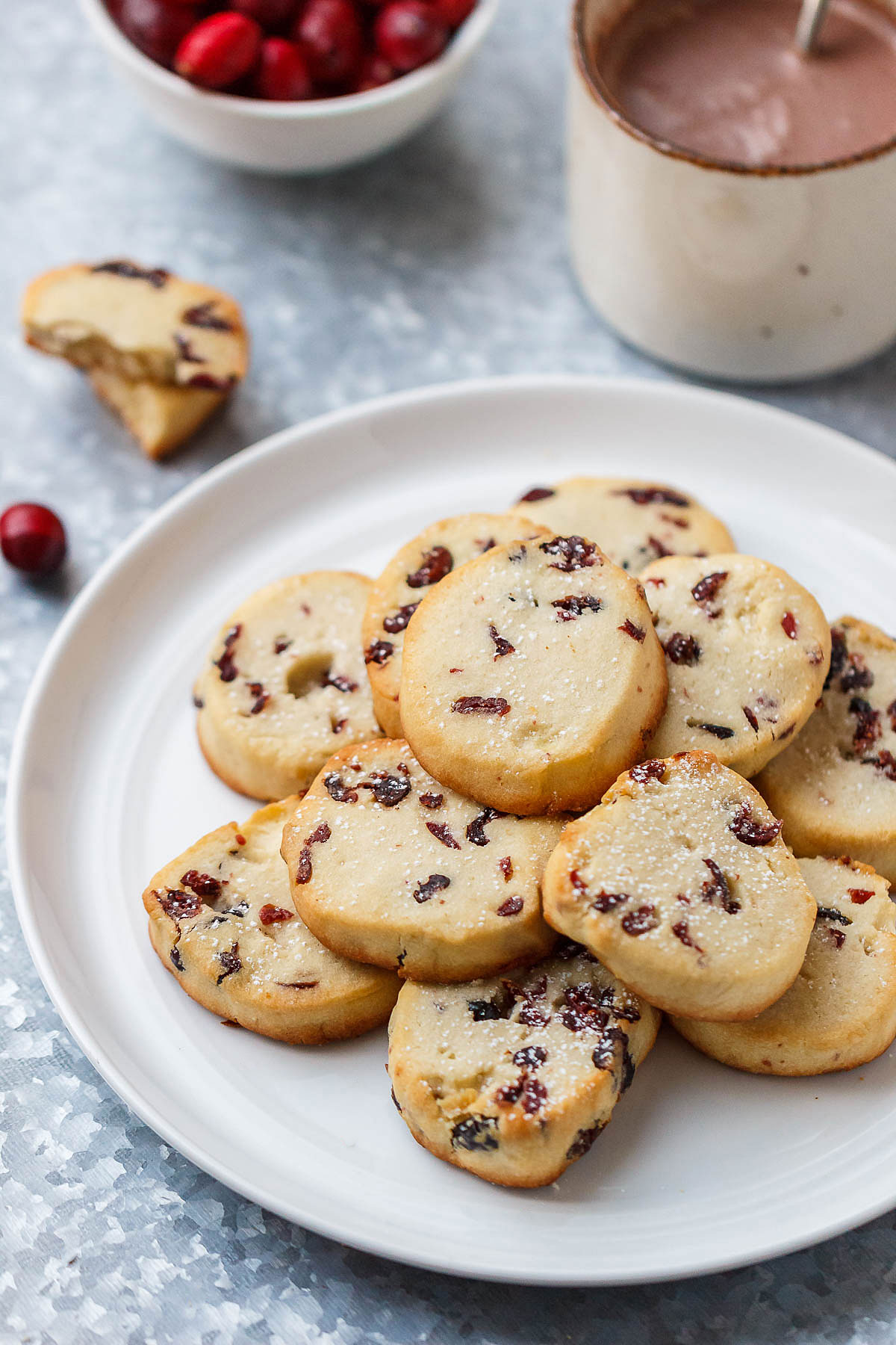Cranberry Shortbread Cookies Recipe Eatwell101