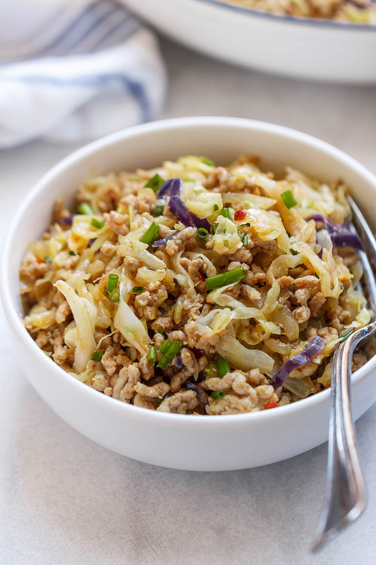 Egg roll bowl - Super easy to make, and so nourishing. All of the great flavor of Egg Rolls, without the carbs!