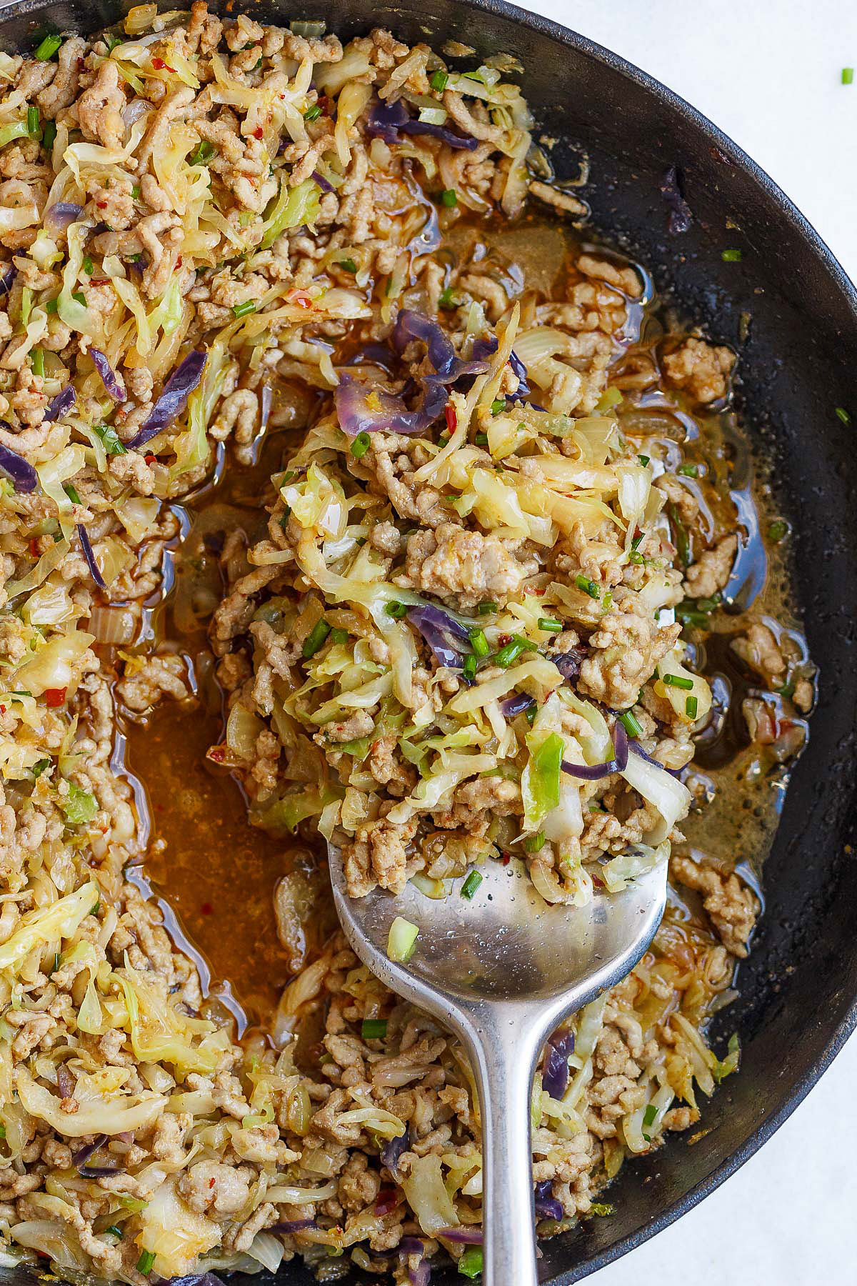 Egg Roll Bowl Recipe - #eatwell101 #recipe #lowcarb #keto #paleo #glutenfree - Super easy to make, and so nourishing. All of the great flavor of Egg Rolls, without the carbs! 