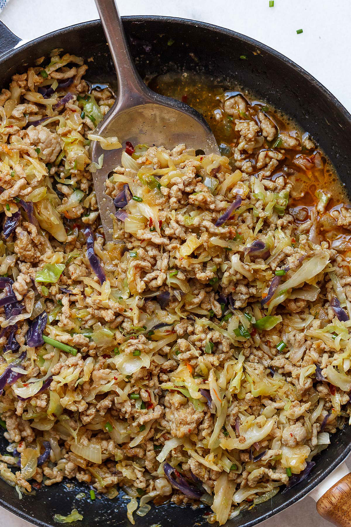 Egg Roll Bowl Recipe - #eatwell101 #recipe #lowcarb #keto #paleo #glutenfree - Super easy to make, and so nourishing. All of the great flavor of Egg Rolls, without the carbs! 