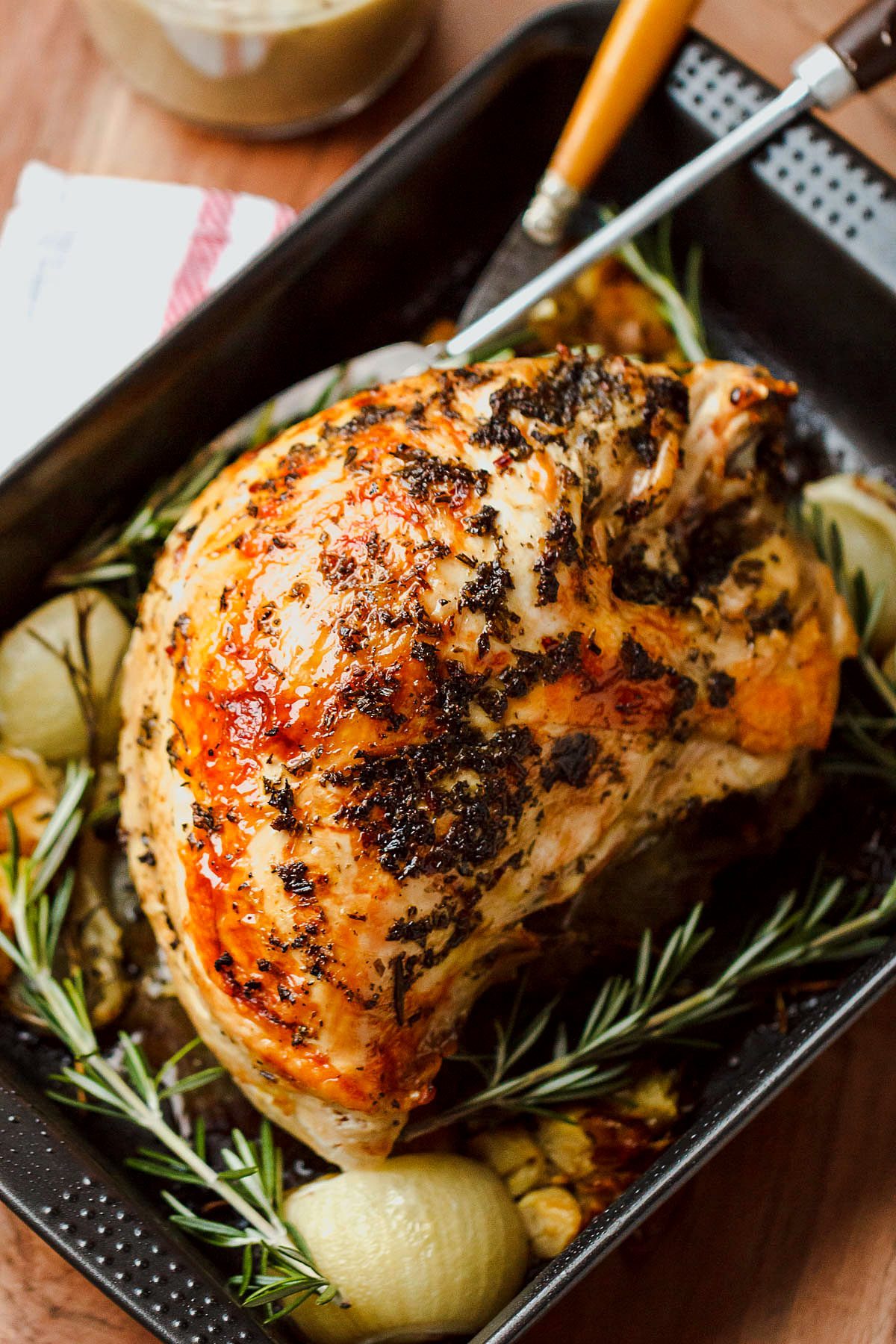 How to Stuff a Turkey breast With Herbed Butter - Here's how to make the juiciest, most tender, and most flavorful roasted turkey with herb butter you ever enjoyed!