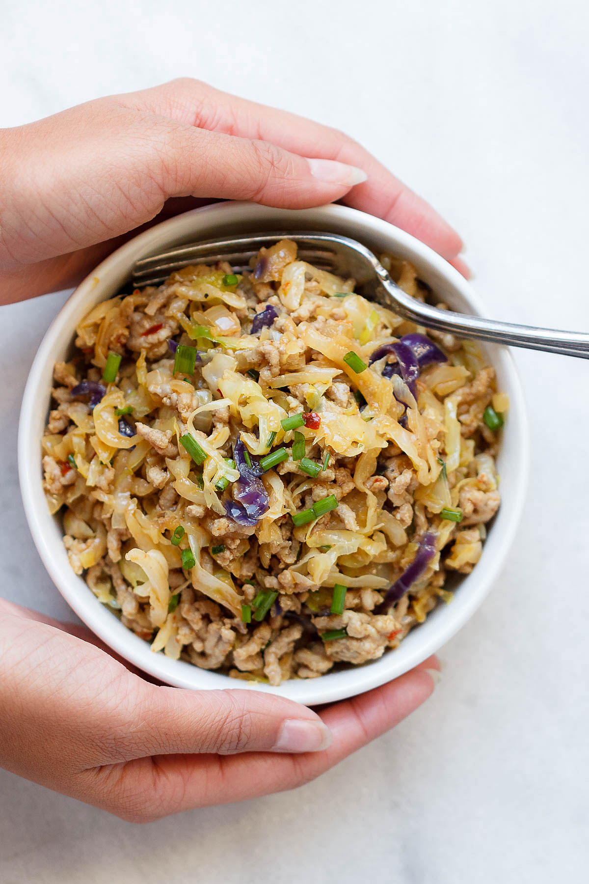 Egg Roll Bowl Recipe - #eatwell101 #recipe #lowcarb #keto #paleo #glutenfree - Super easy to make, and so nourishing. All of the great flavor of Egg Rolls, without the carbs! 