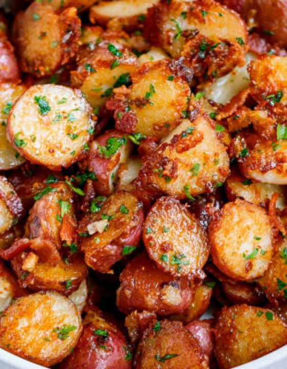 Garlic Butter Parmesan Roasted Potatoes