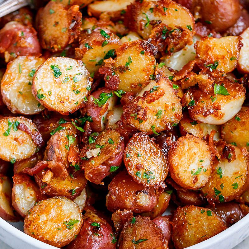 Roasted Garlic Potatoes Recipe with Butter Parmesan – Best Roasted Potatoes  — Eatwell101