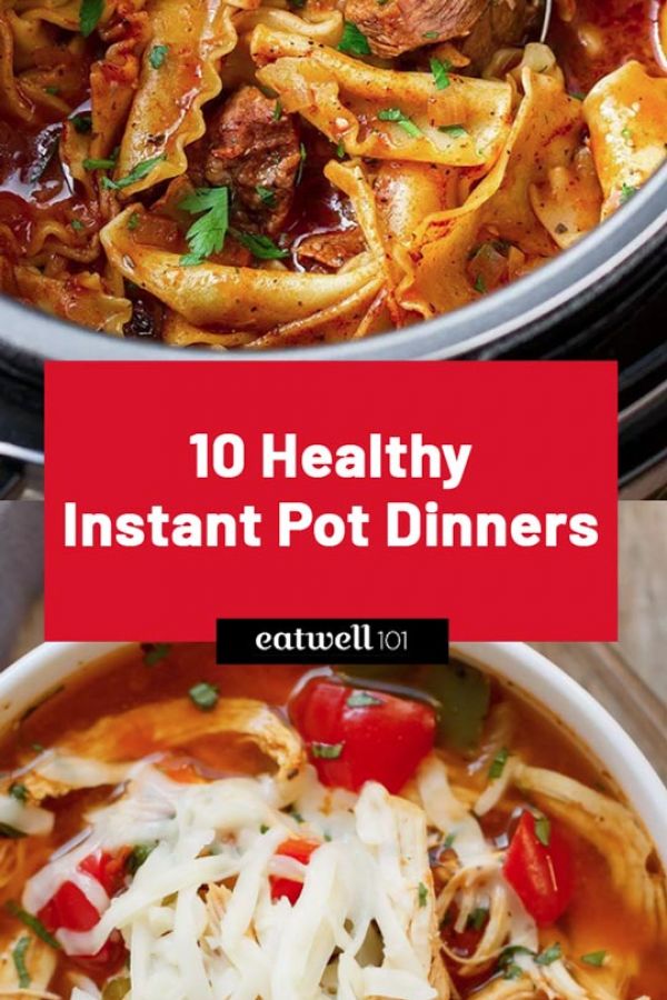 10 Healthy Instant Pot Dinner Recipes for the Whole Family - #recipe by #eatwell101 - https://www.eatwell101.com/healthy-instant-pot-dinner-recipes