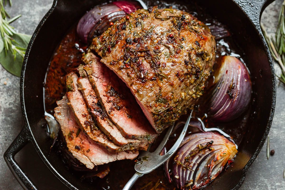 Garlic Butter Herb Roast Beef