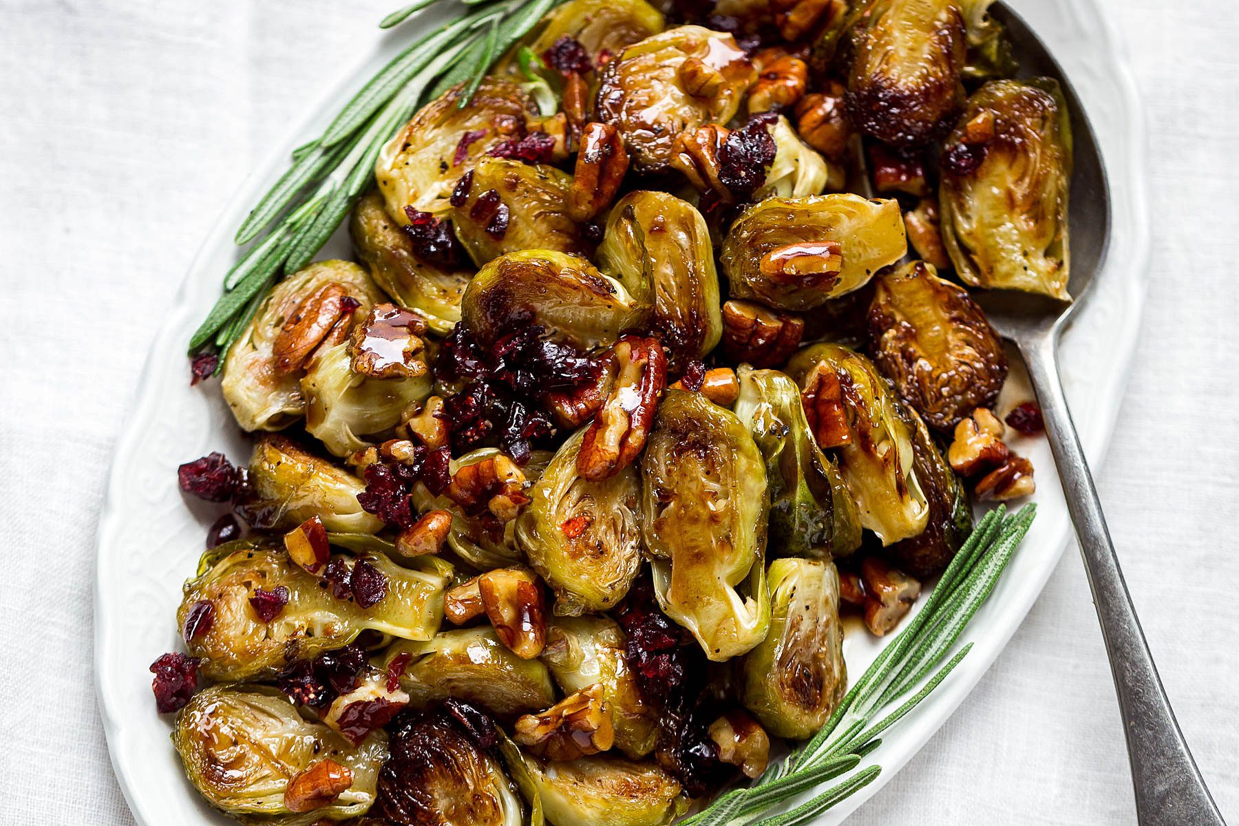 Balsamic Honey Roasted Brussels Sprouts