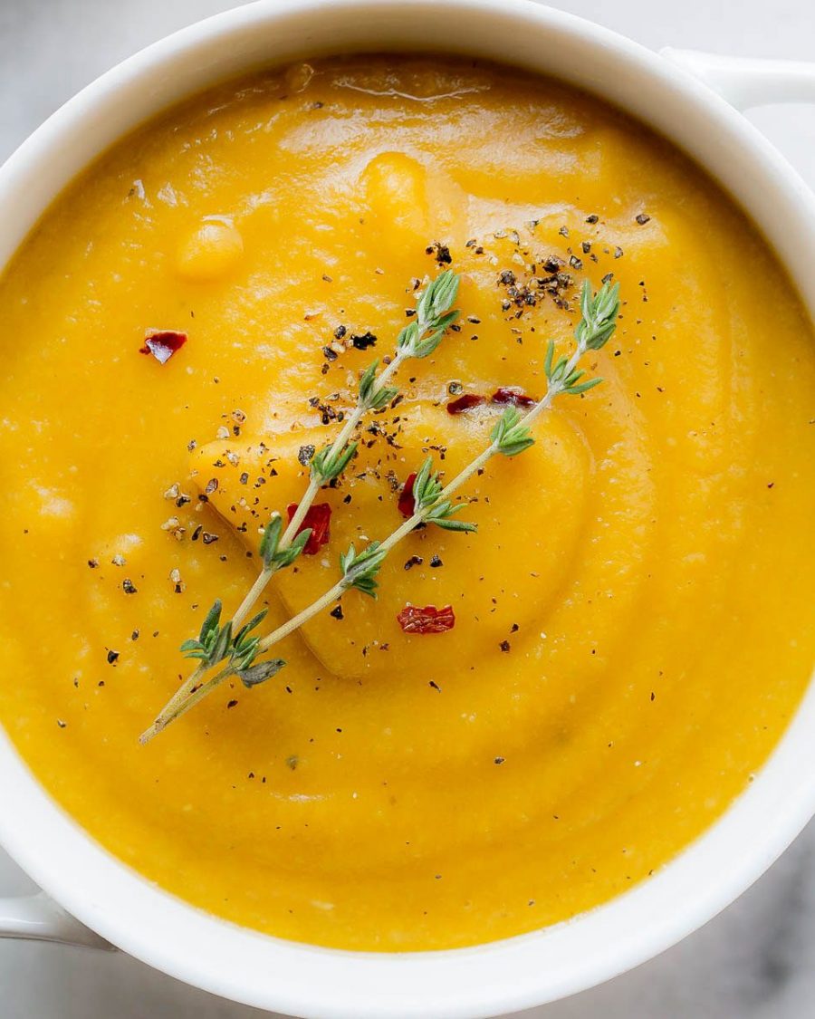 Split Peas Soup with Sweet Potato - #recipe by #eatwell101 - https://www.eatwell101.com/split-peas-soup-recipe