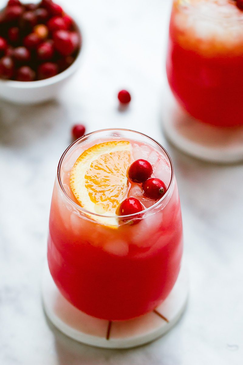 Cranberry-Gin Cocktail - Choose your own adventure with this delicious and easy cranberry-gin Holiday cocktail.
