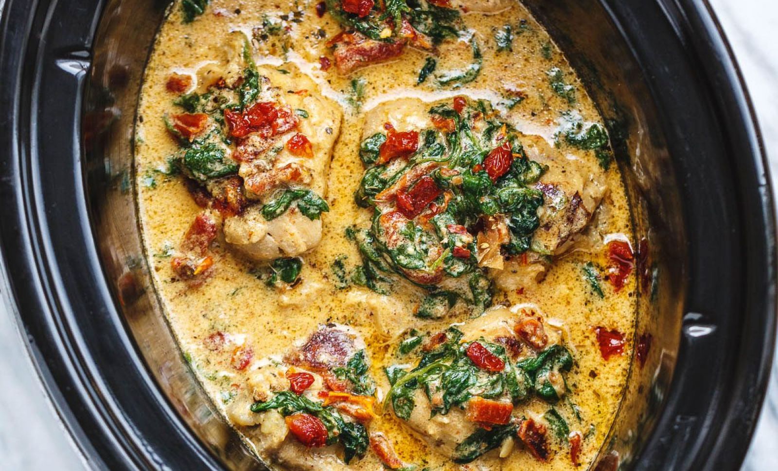 galerij details opwinding CrockPot Tuscan Garlic Chicken Recipe – How To Make Crockpot Chicken Recipes  — Eatwell101