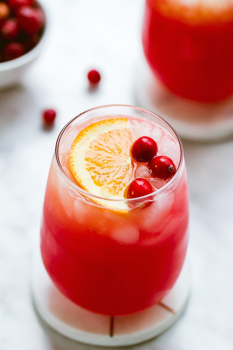 Cranberry-Gin Cocktail - Choose your own adventure with this delicious and easy cranberry-gin Holiday cocktail.