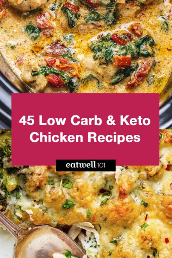 45 Delicious Keto Chicken Recipes - #recipe by #eatwell101 - https://www.eatwell101.com/keto-chicken-recipes