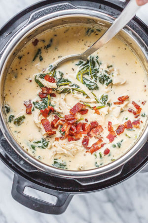 Instant Pot Crack Chicken Spinach Soup