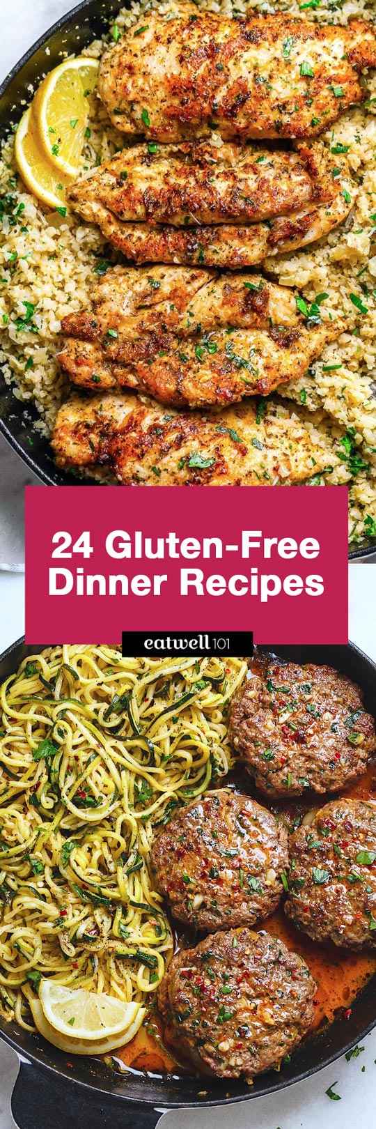 Gluten-Free Dinner Recipes - These menu options skip grains and wheat. See how delicious eating gluten-free can be!