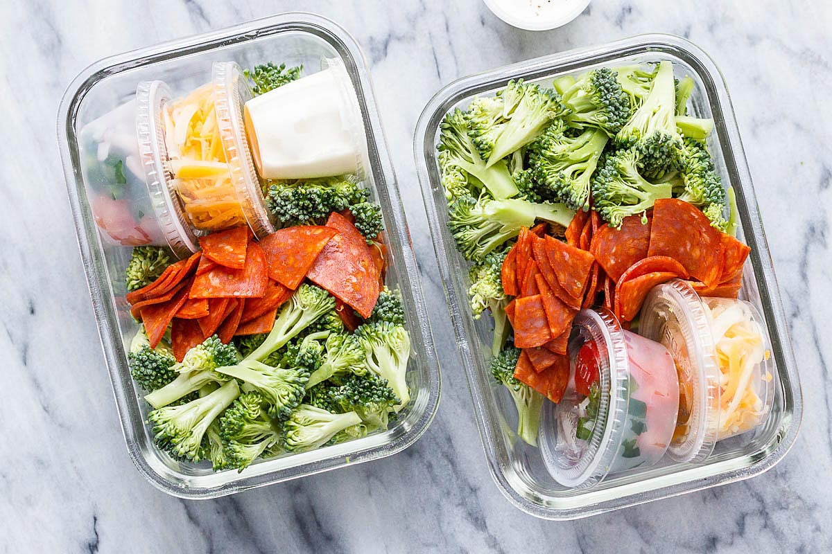 Broccoli Meal Prep Salad {Low-Carb / Keto}