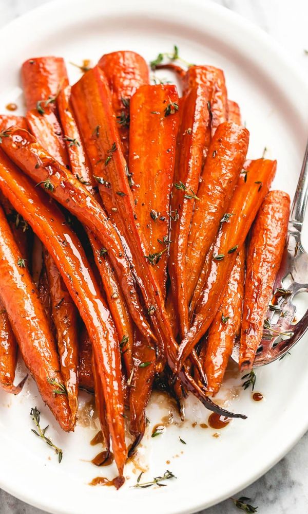 Honey Balsamic Roasted Carrots