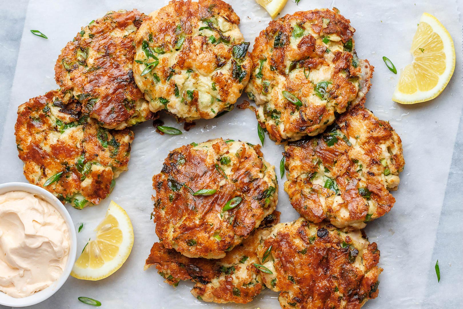 Cheesy Chicken Fritters