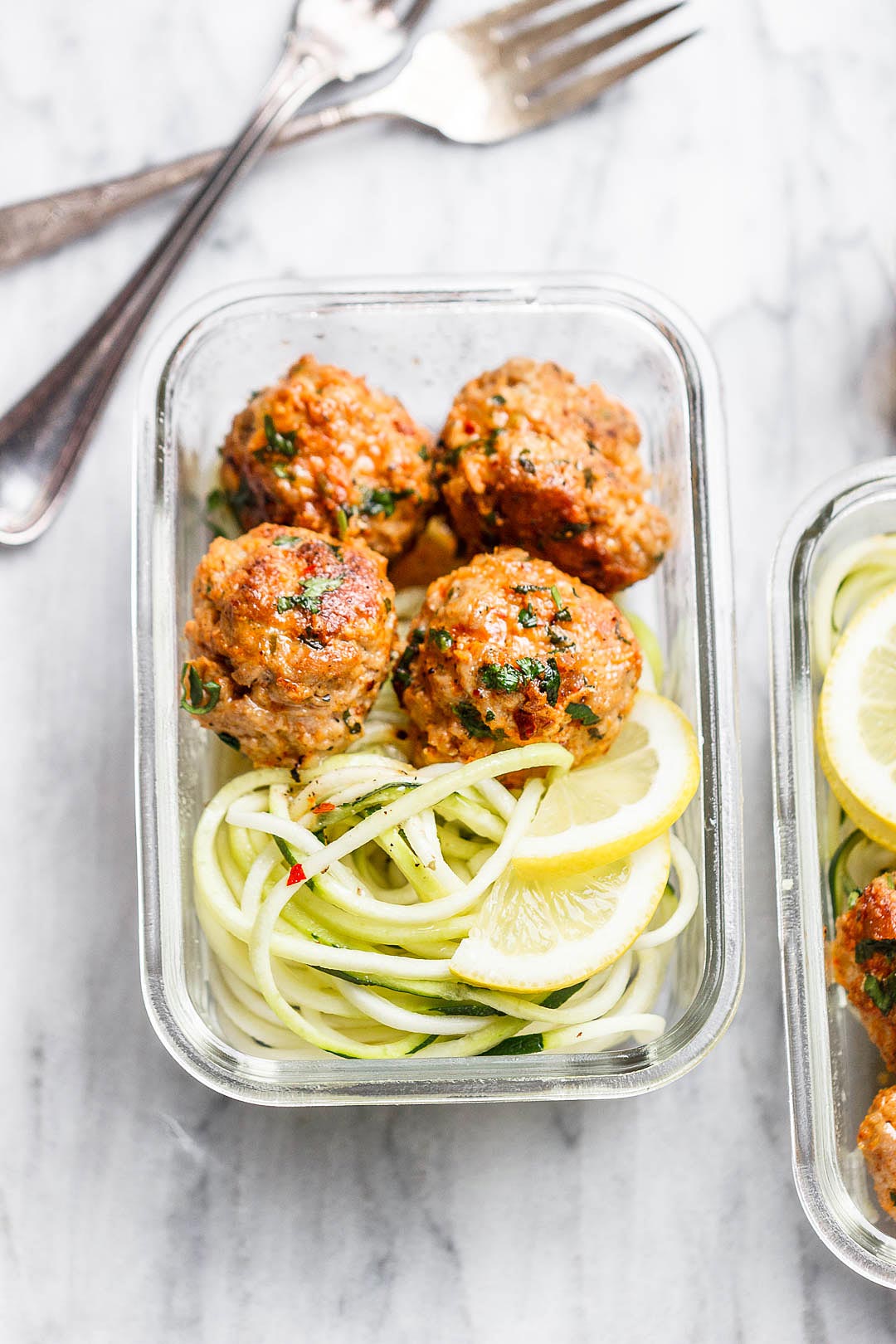 Chicken Meatballs meal prep
