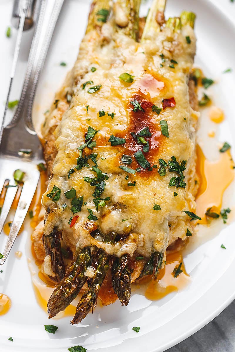 Chicken Casserole Recipe with Asparagus and Mozzarella – Healthy