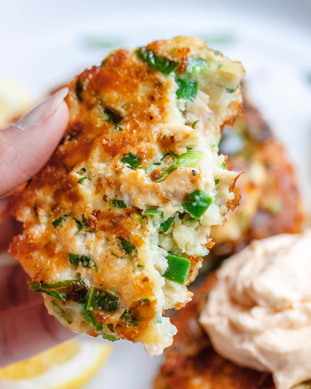 chicken cheese fritters
