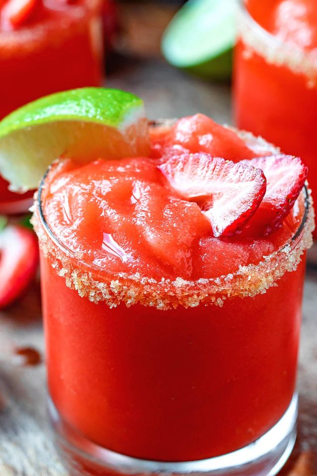 Strawberry Prosecco Margaritas