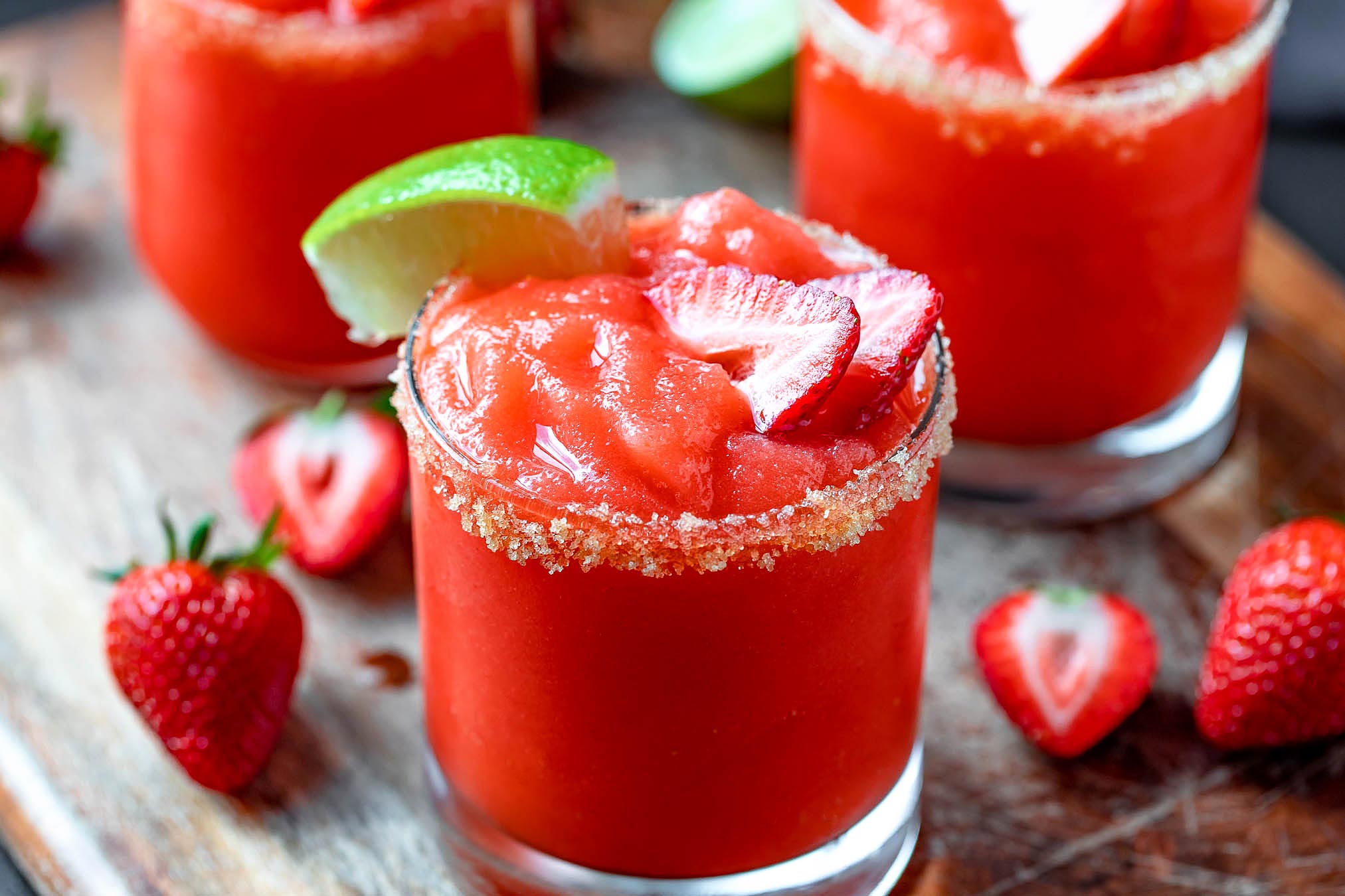 Strawberry Prosecco Margaritas