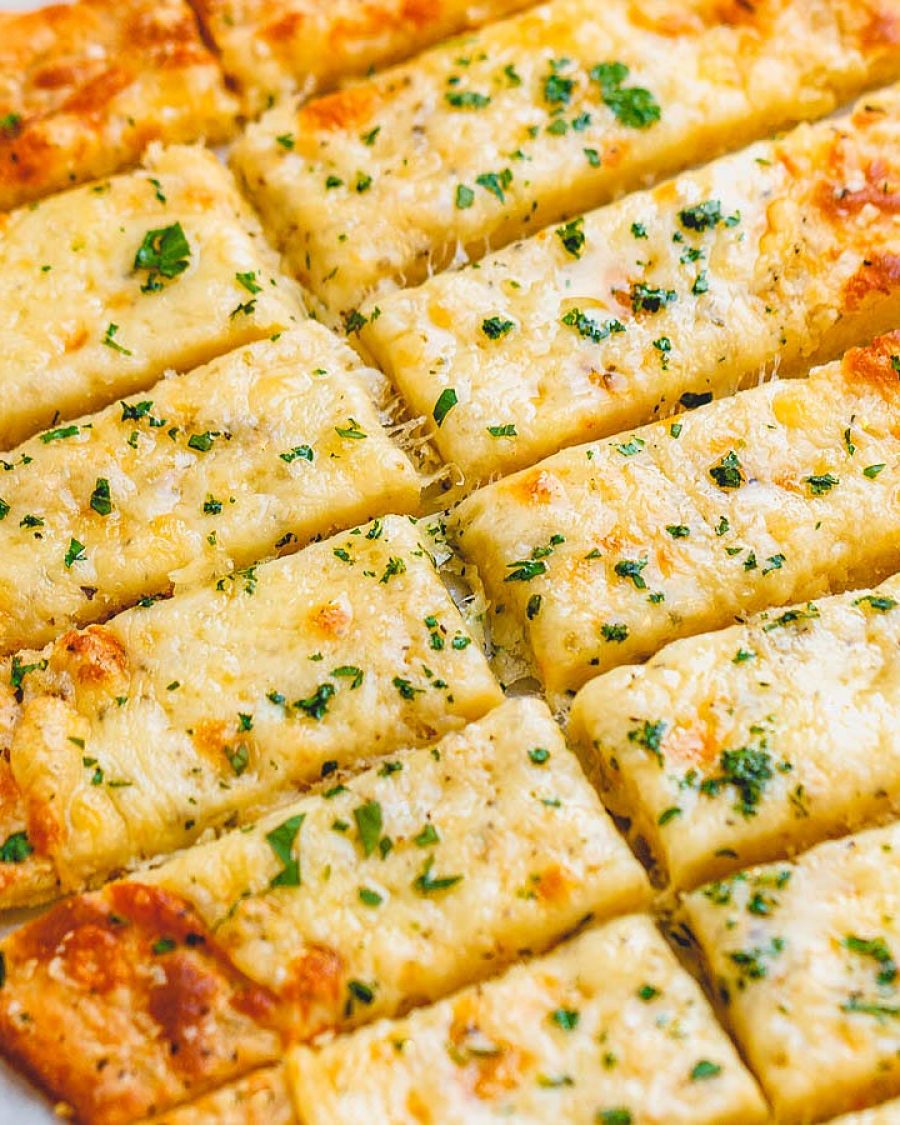 Four-Cheese Breadsticks - #recipe by #eatwell101 - https://www.eatwell101.com/four-cheese-keto-breadsticks-recipe