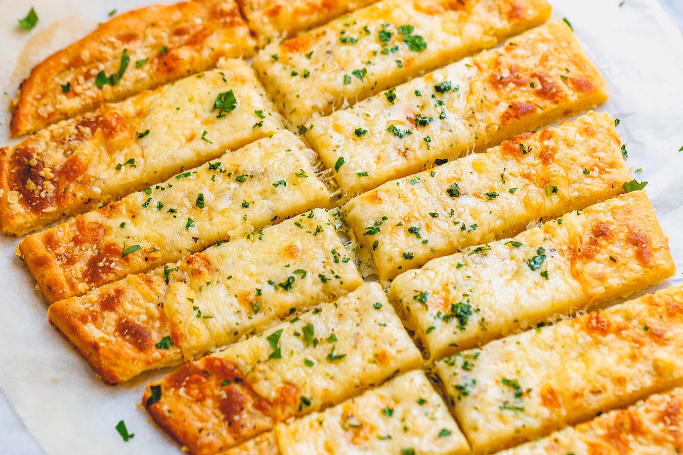 Keto Four-Cheese Breadsticks