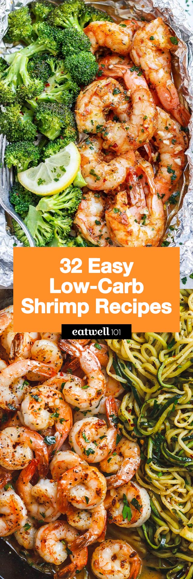 Low Carb Shrimp Recipes - #lowcarb #shrimp #dinner #recipes #eatwell101 - These low-carb shrimp recipes are keto-friendly, skimpy on prep time, and big on flavor!
