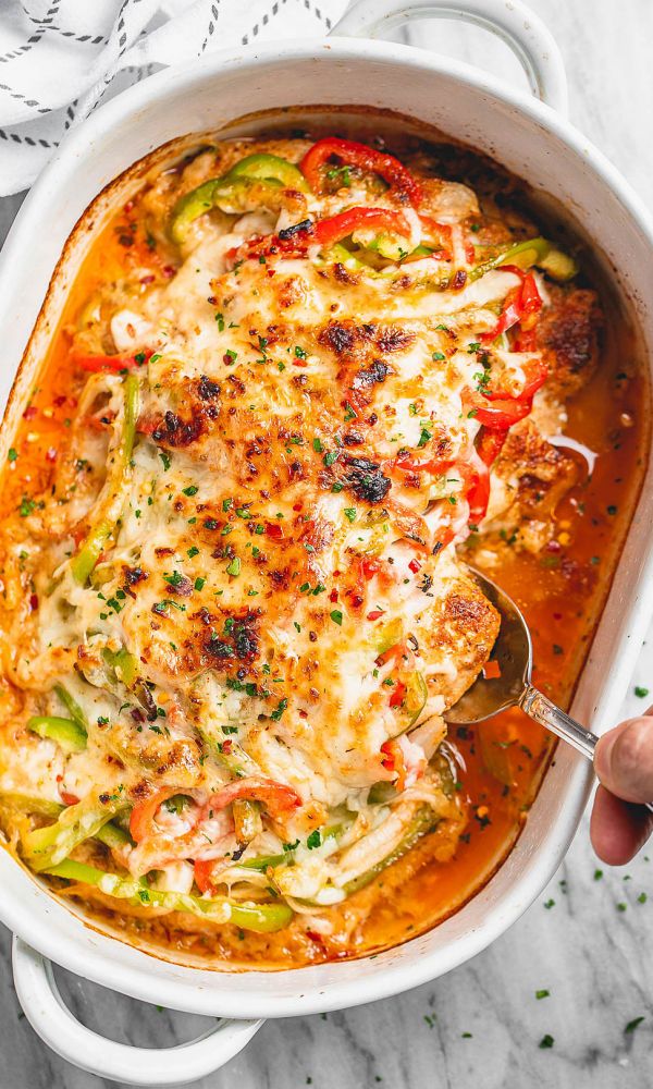 Fajita Chicken Breasts Casserole