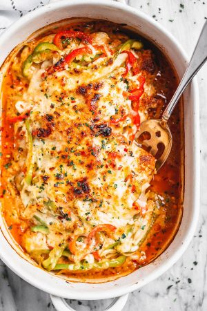 Fajita Chicken Breasts Casserole