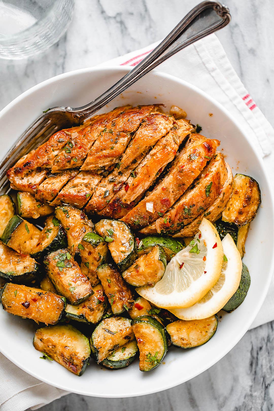 Asado Chicken Breast Recipe with Sauteed Lemon Zucchini — Eatwell101