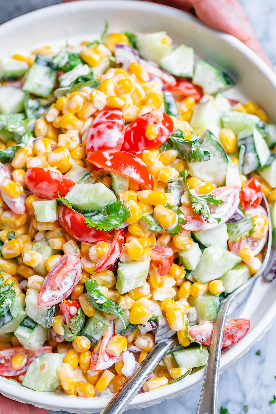 Creamy Corn Salad Recipe Healthy Corn Salad Recipe Eatwell101