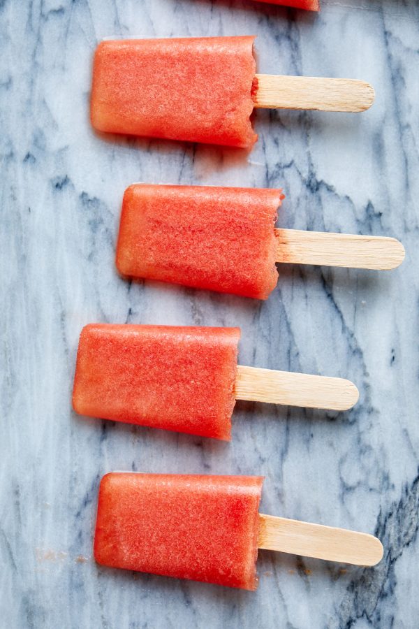 Watermelon Pineapple Popsicles {Sugar-Free} - #recipe by #eatwell101 - https://www.eatwell101.com/sugar-free-watermelon-pineapple-popsicles-recipe