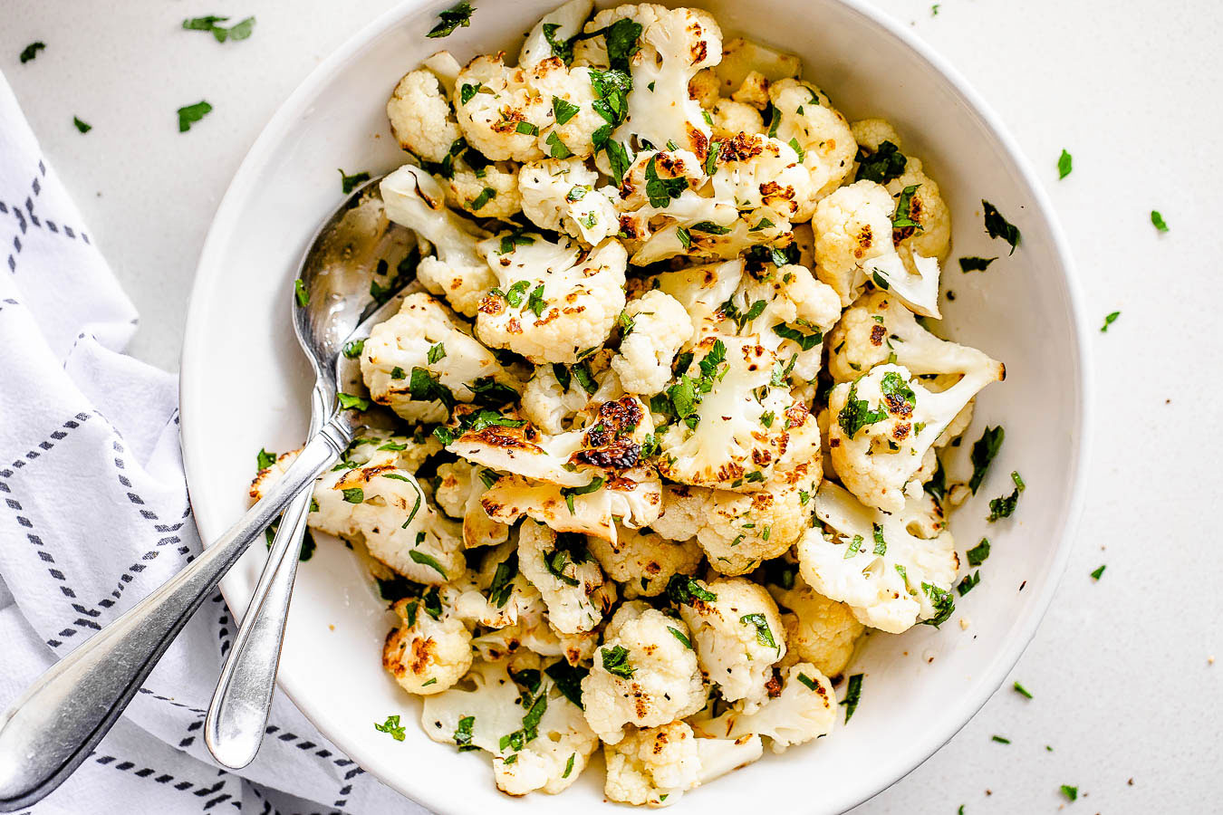 Image result for roasted cauliflower salad"