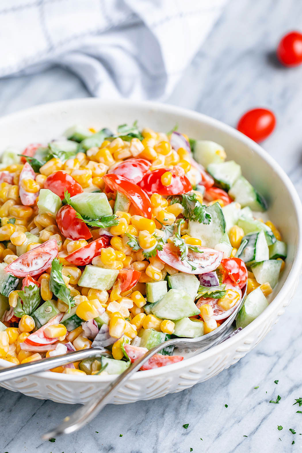Creamy Corn Salad Recipe – Healthy Corn Salad Recipe — Eatwell101