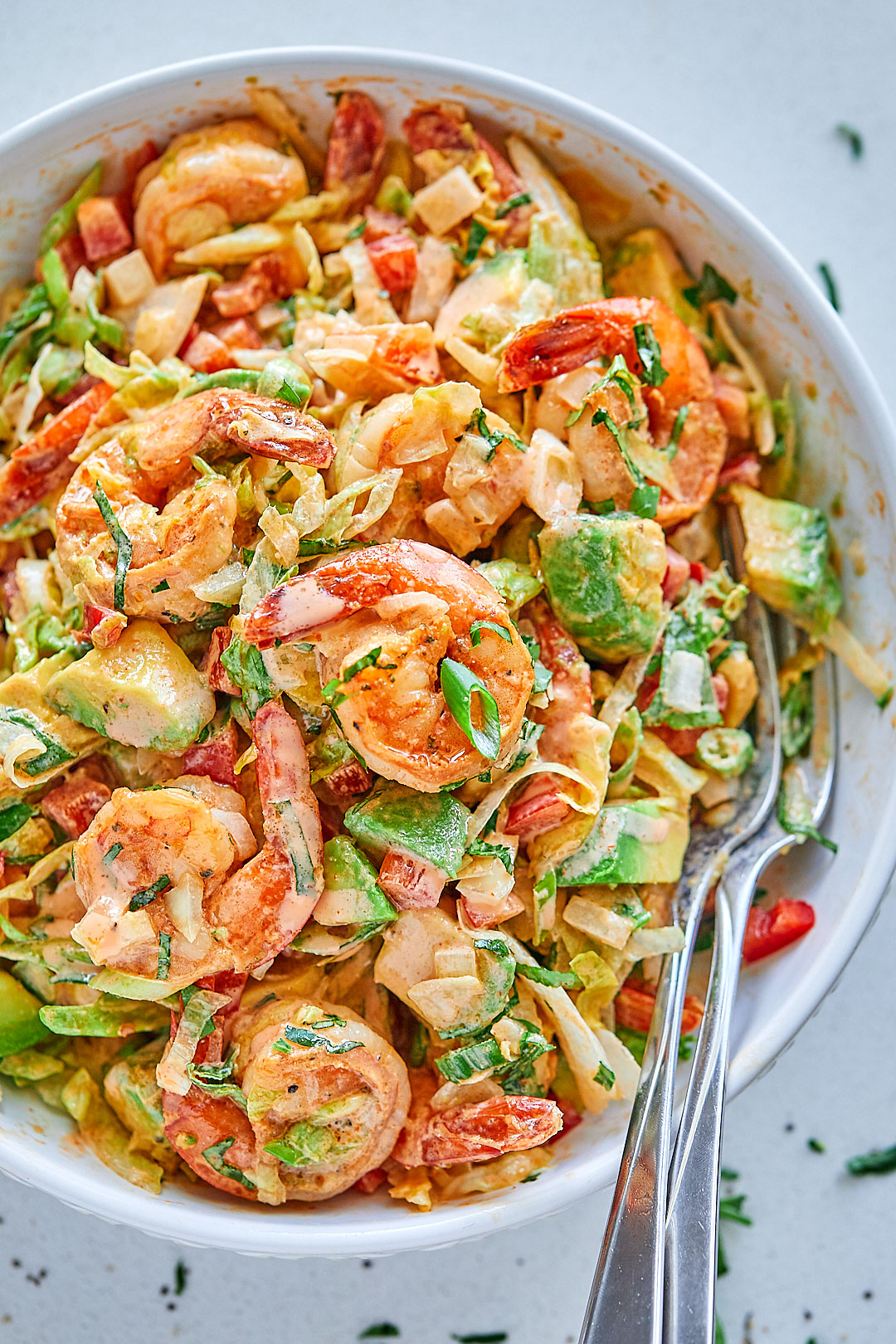 Healthy Lettuce Shrimp Avocado Salad Recipe — Eatwell101