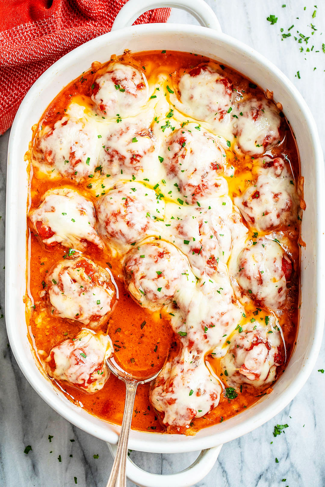 Cheesy Meatballs Casserole Recipe {Low Carb} - Low Carb ...