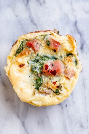 Ham and Spinach Egg Muffins