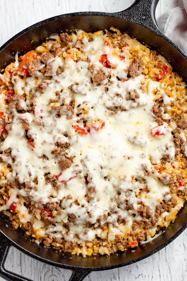 Chicken Burrito Bowls with Cauliflower - #recipe by #eatwell101 - https://www.eatwell101.com/cauliflower-chicken-burrito-bowls-recipe