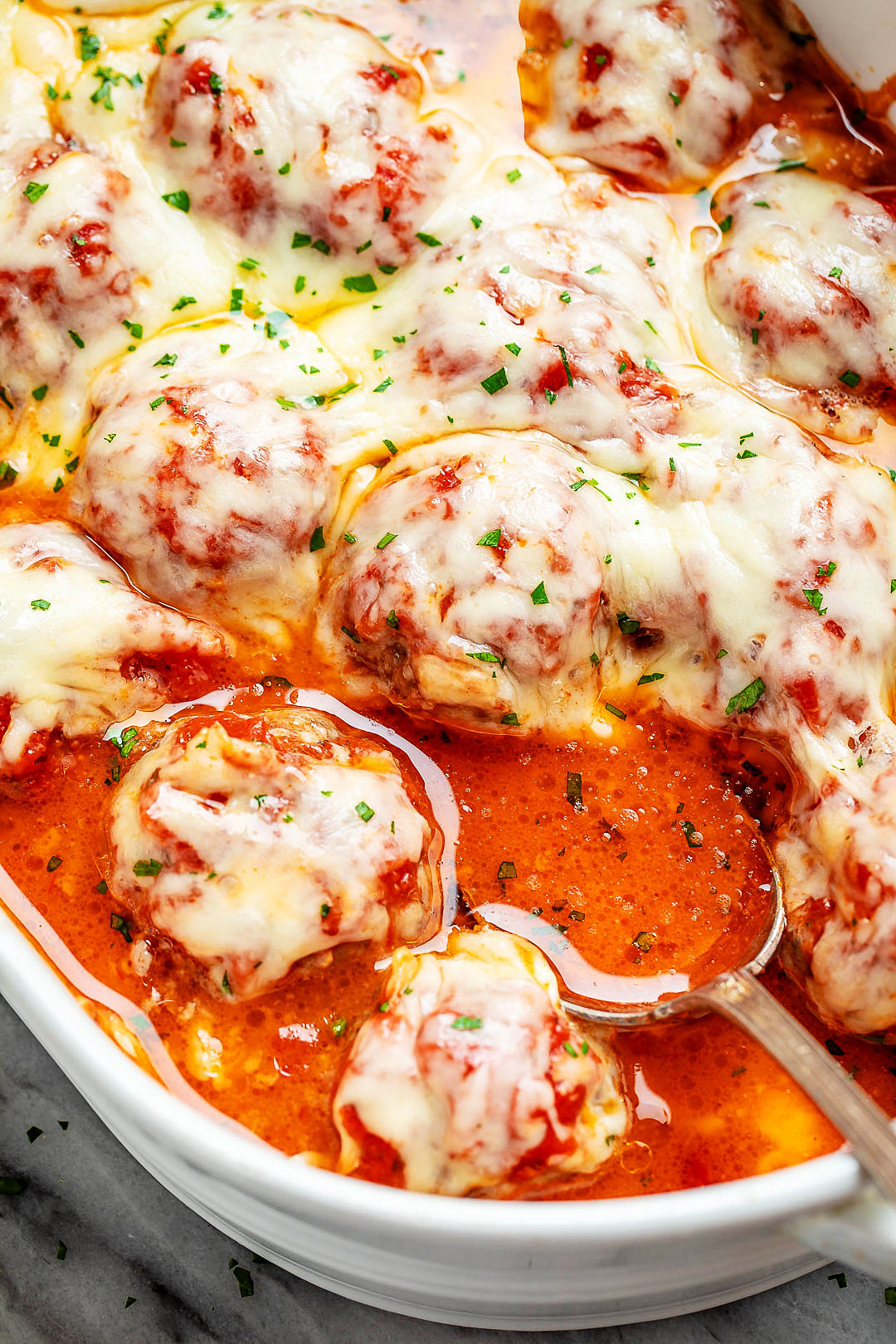Cheesy Meatballs Casserole Recipe – Low Carb Meatballs Casserole Recipe