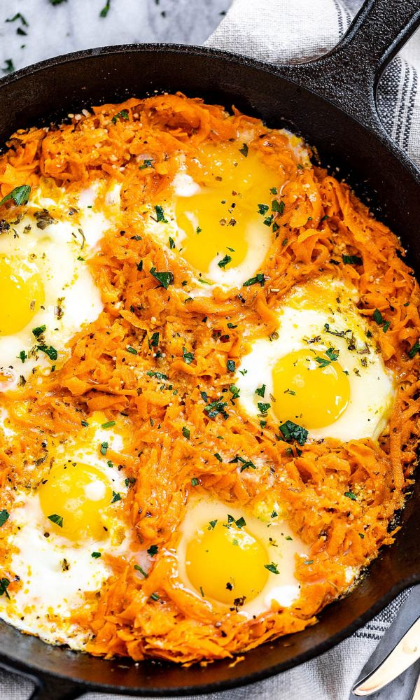 Sweet Potato and Eggs Breakfast