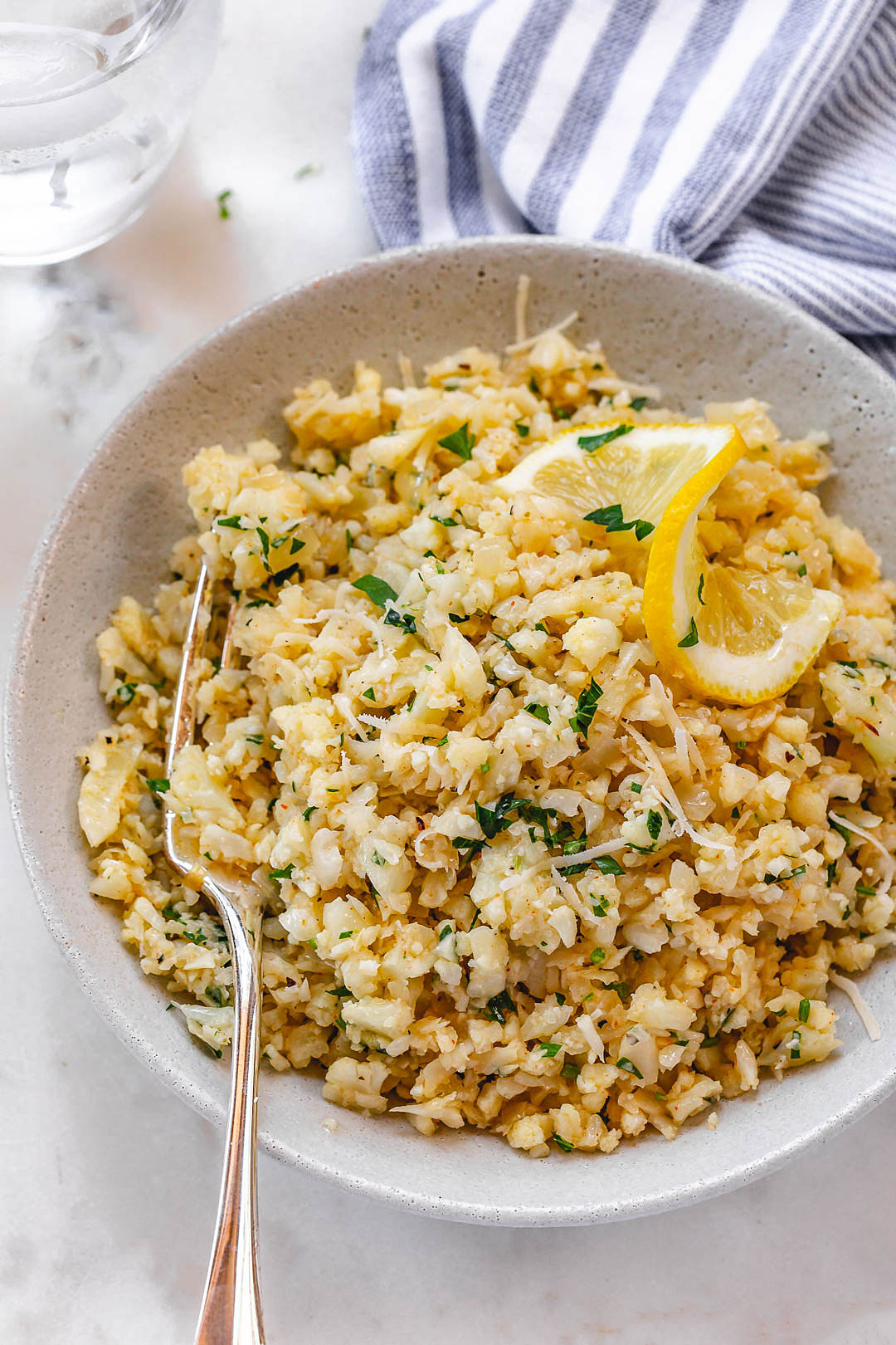 Parmesan Cauliflower Rice Skillet 3