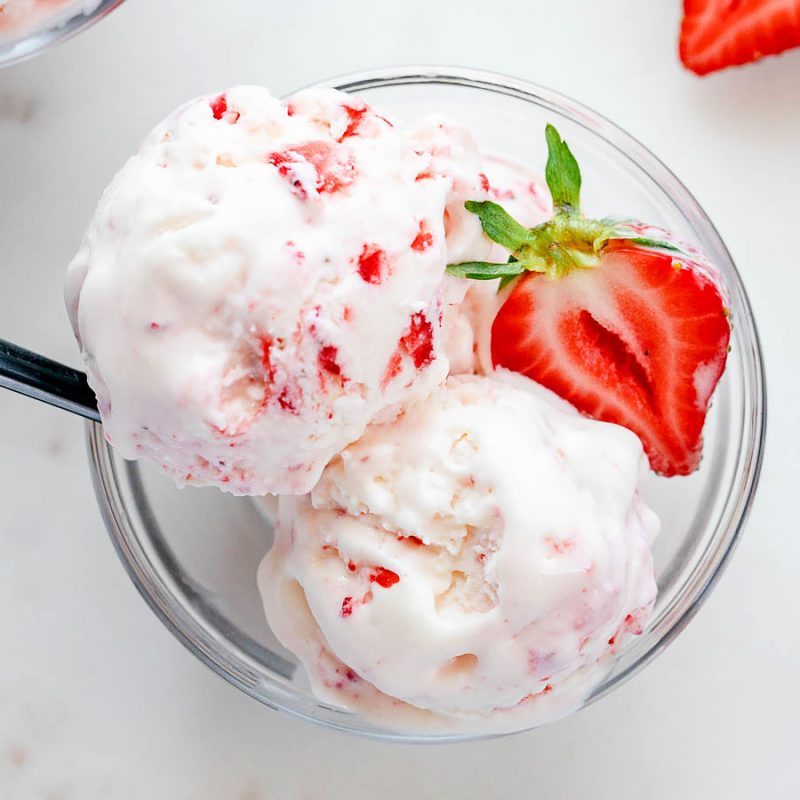 Strawberry Cheesecake Ice Cream Recipe — Eatwell101