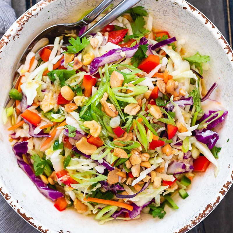 Healthy Cabbage Salad Recipe with Orange Lime Dressing Cabbage Salad