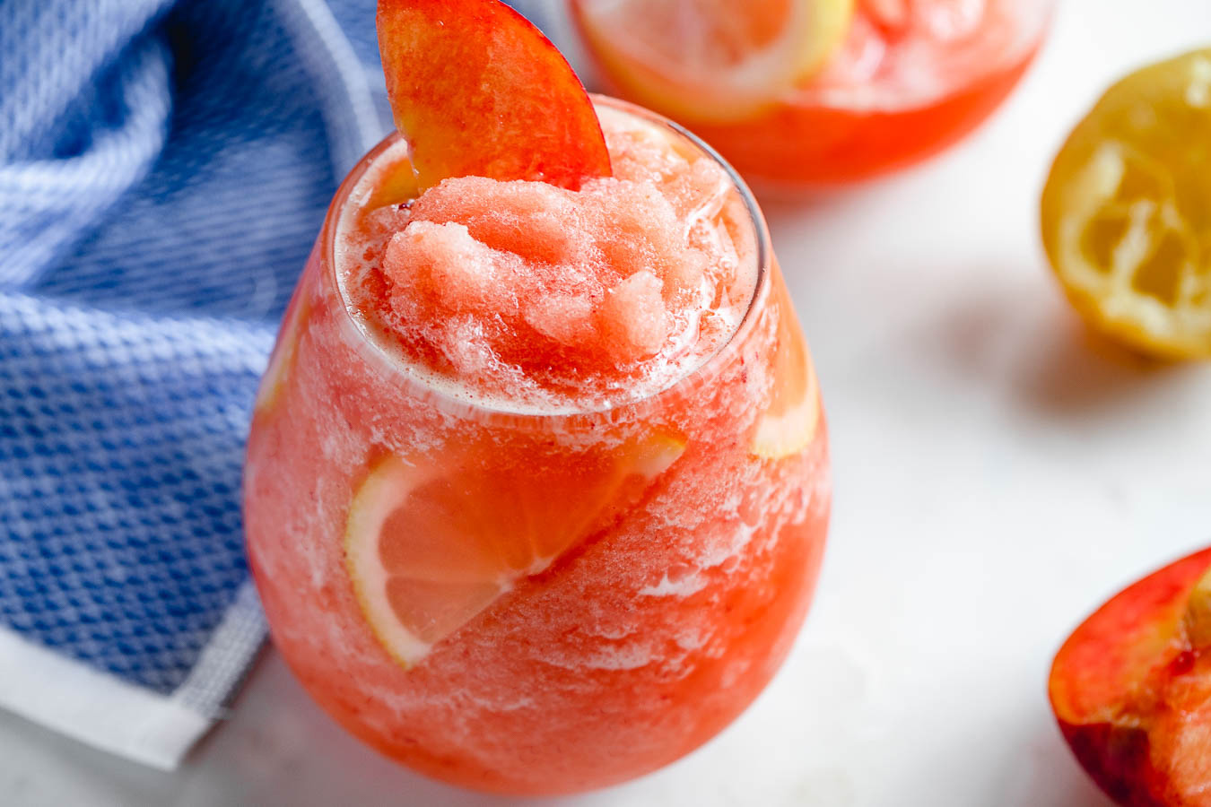 Frosted Peach Lemonade