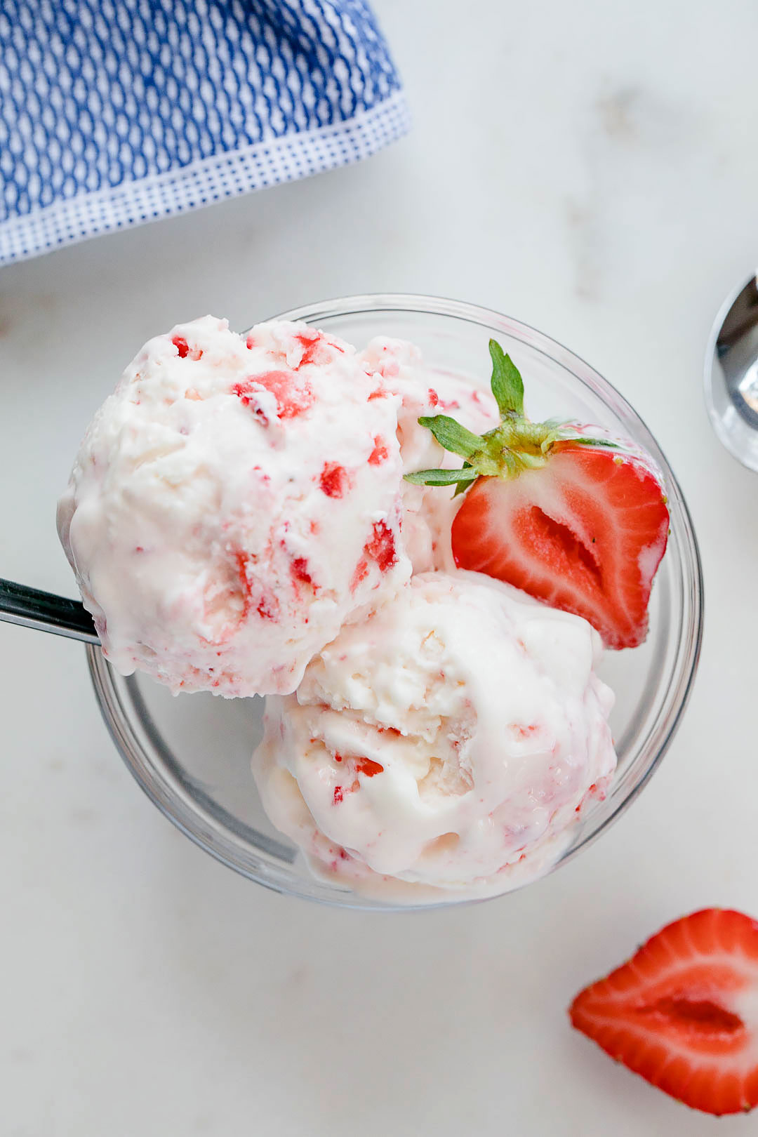 ice cream with cream cheese