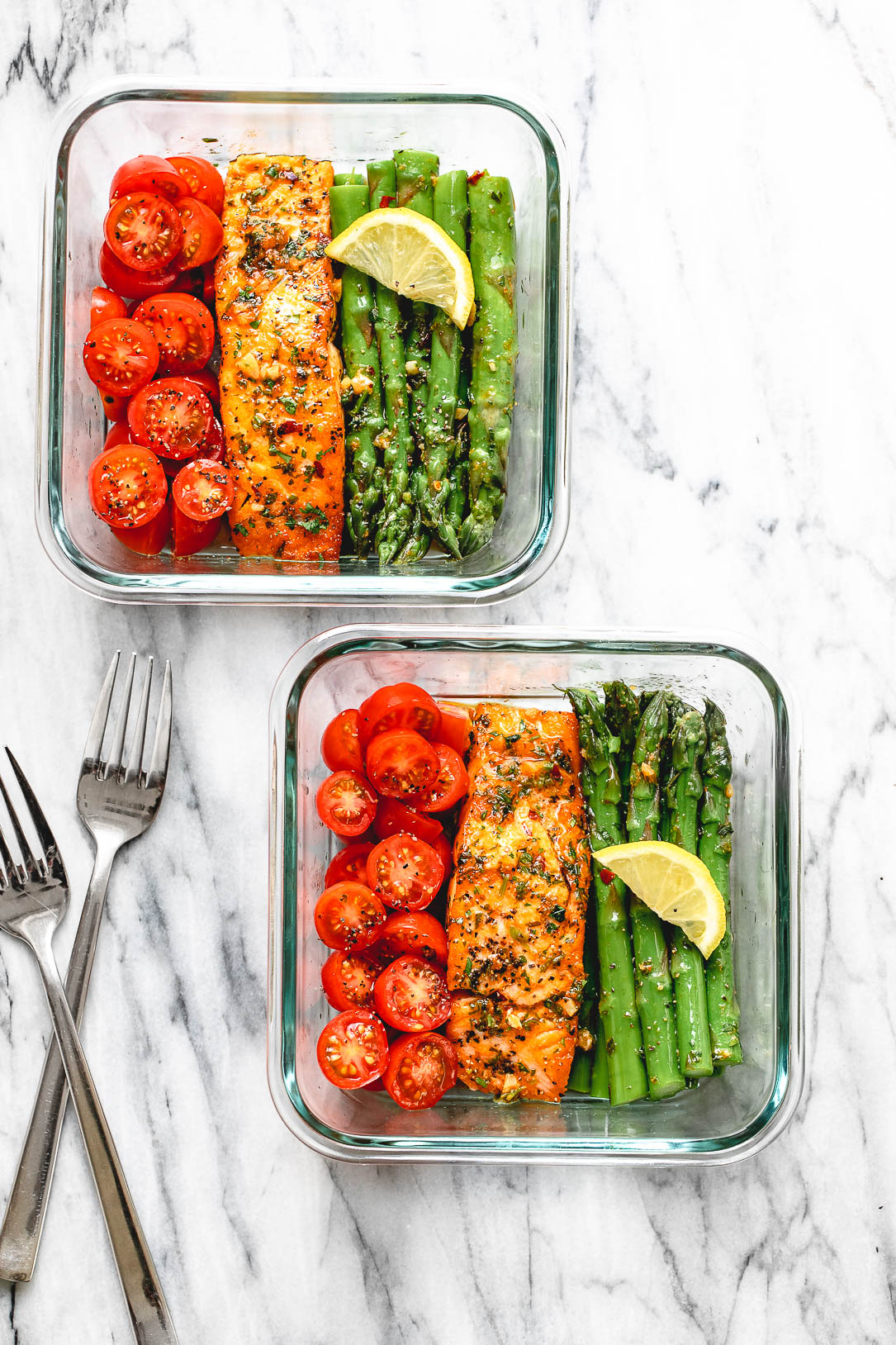 Meal-Prep Garlic Butter Salmon with Asparagus Recipe – Meal Prep Salmon  Recipe — Eatwell101